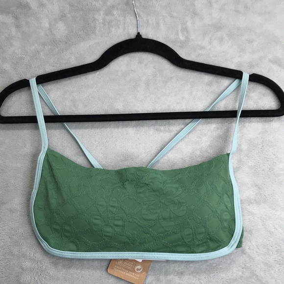 Berlook Dark Green Jacquard X Cross Bikini with matching cheeky bottom L - Picture 8 of 11